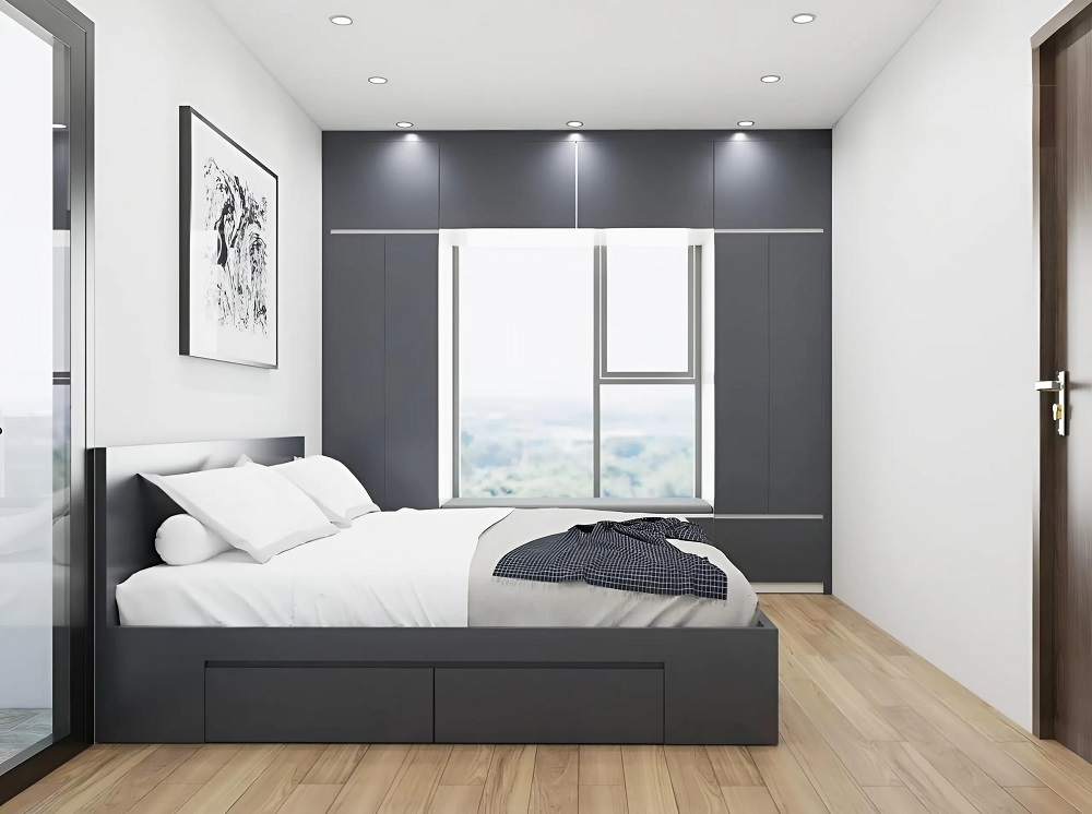 Giường ngủ nhựa cao cấp có hộp đừng đồ siêu tiện dụng